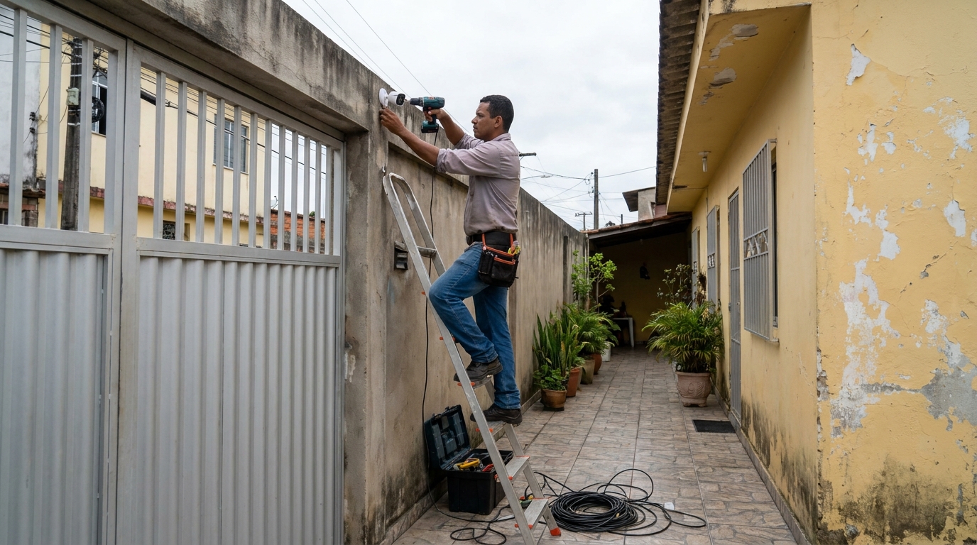 Instalacao de cameras de seguranca profissional em Palhoça‑SC