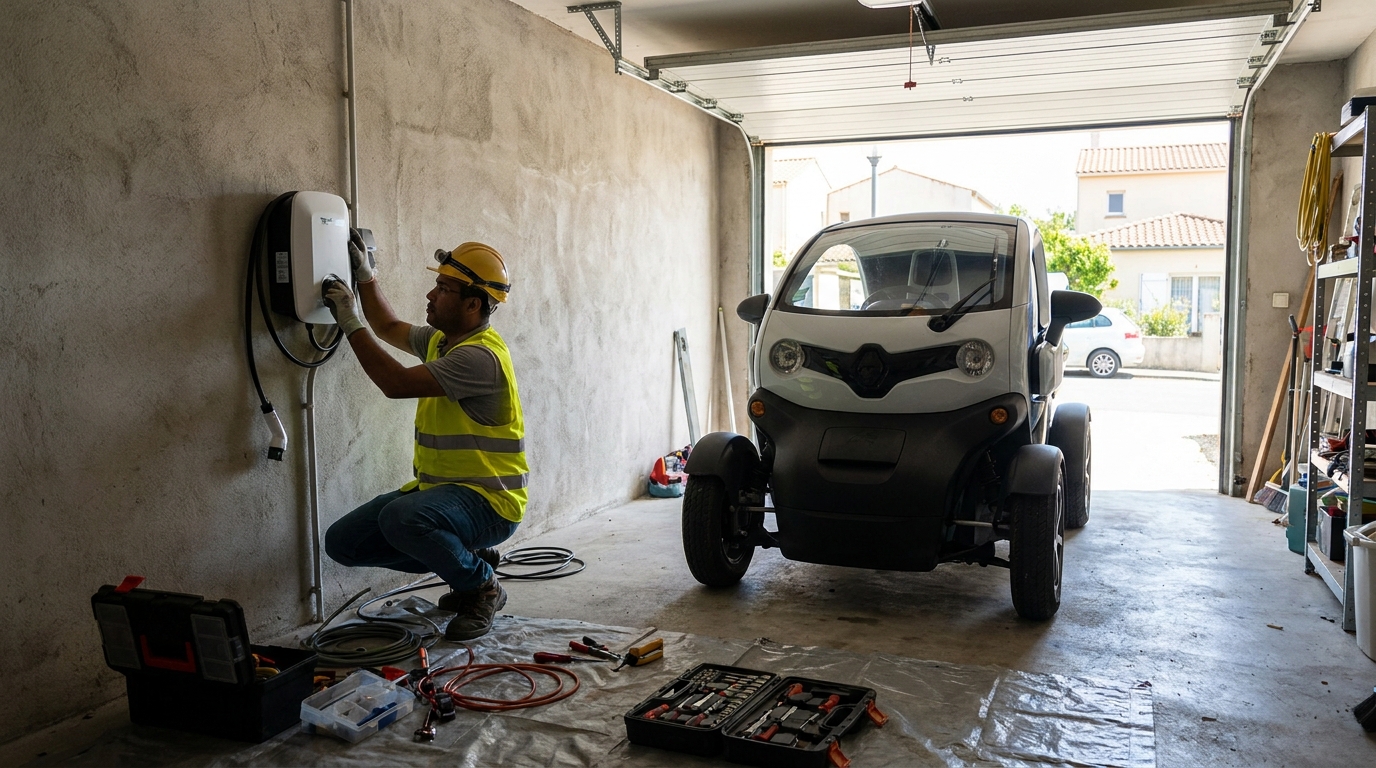 Instalacao de carregador de carro eletrico profissional em Palhoça‑SC