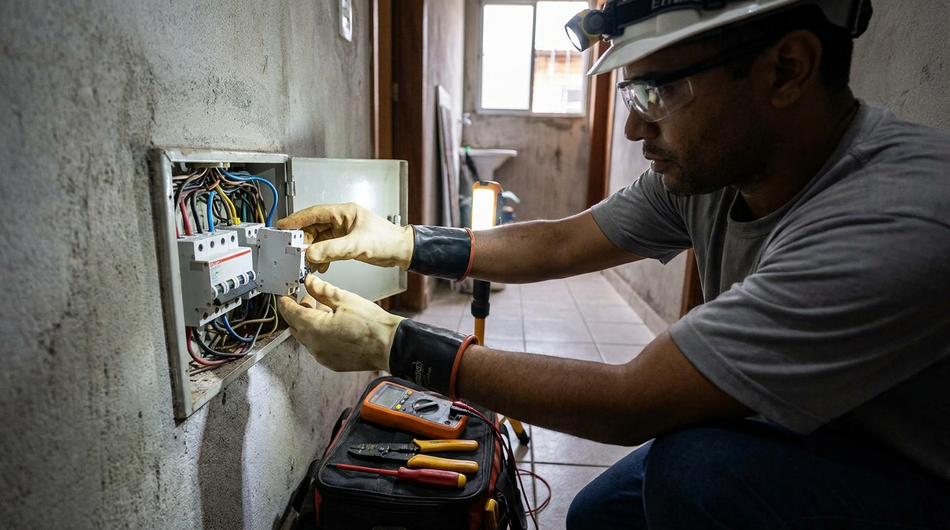 Instalacao de disjuntor profissional em Palhoça‑SC