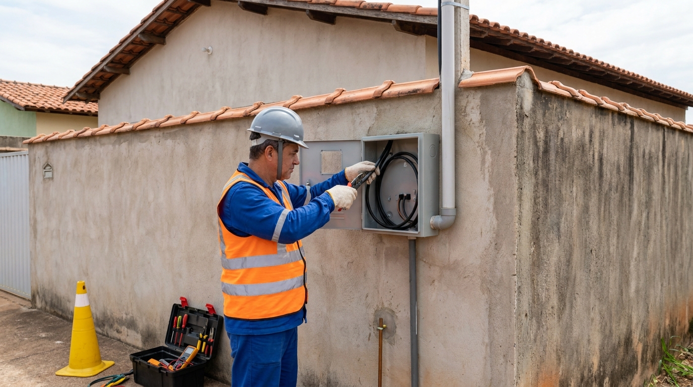 Instalacao de padrao de energia profissional em Palhoça‑SC
