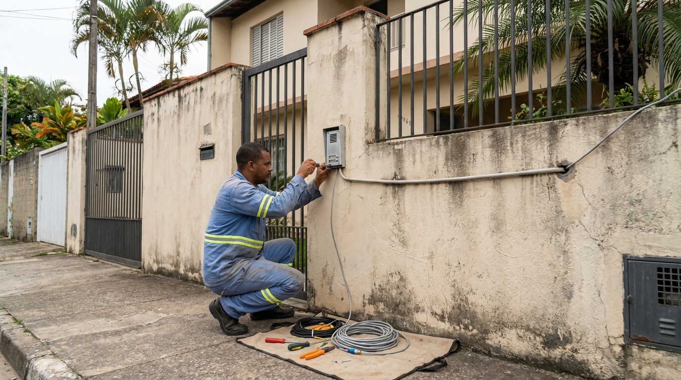 Instalacao de video porteiro em Palhoça‑SC